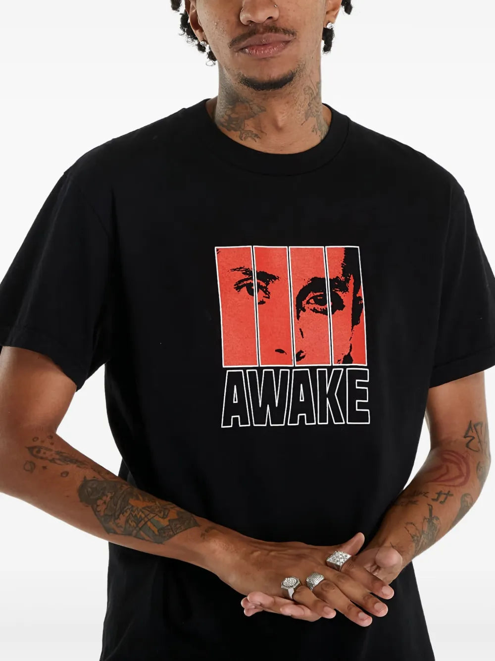 Awake NY logo印花T-shirt