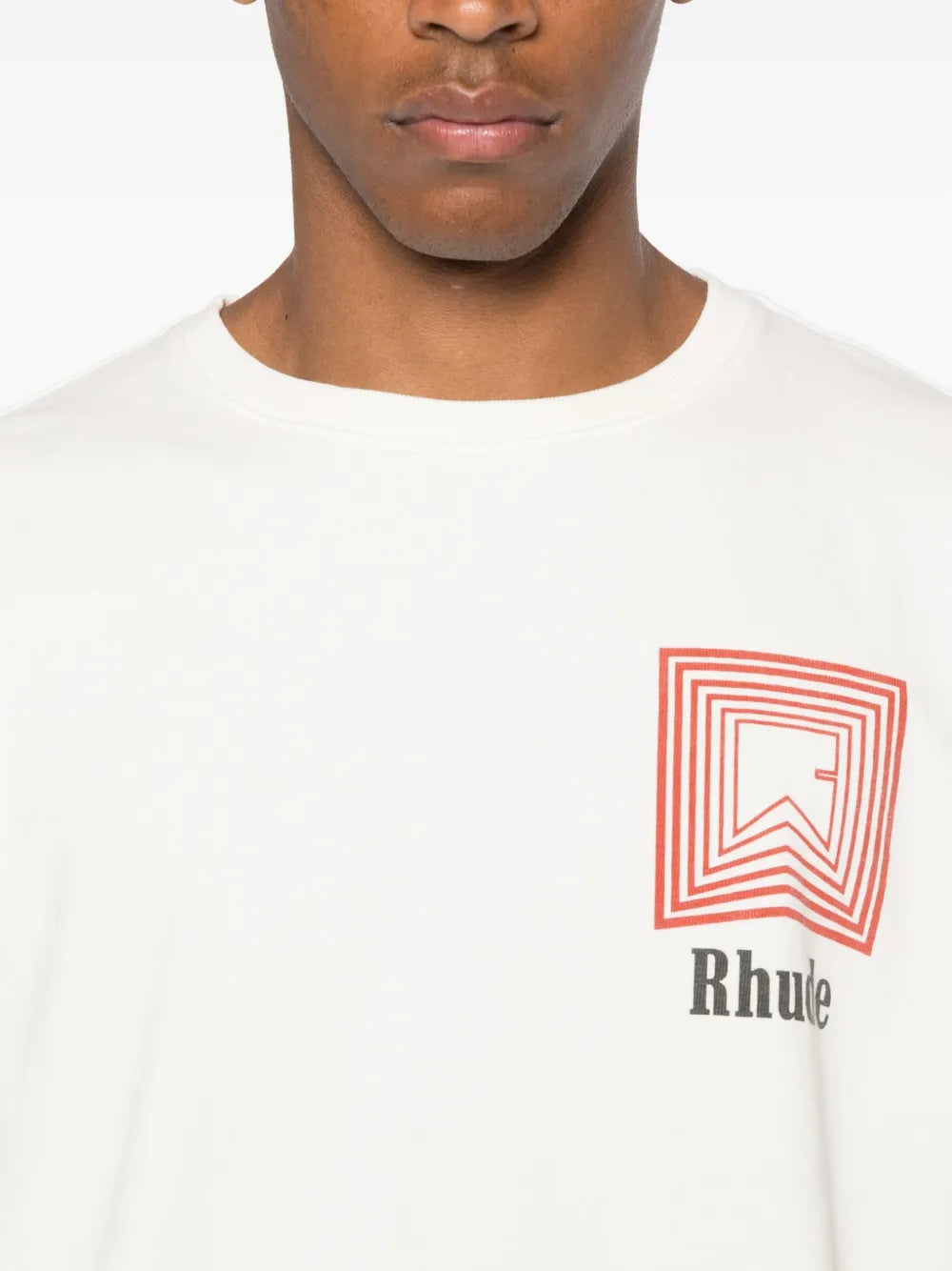 RHUDE logo印花T恤