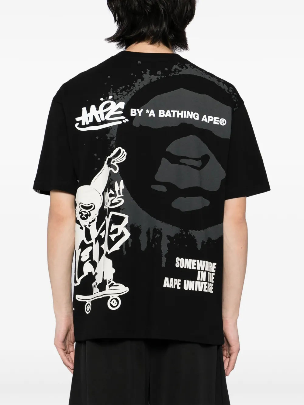AAPE BY *A BATHING APE® 圖案印花T-shirt