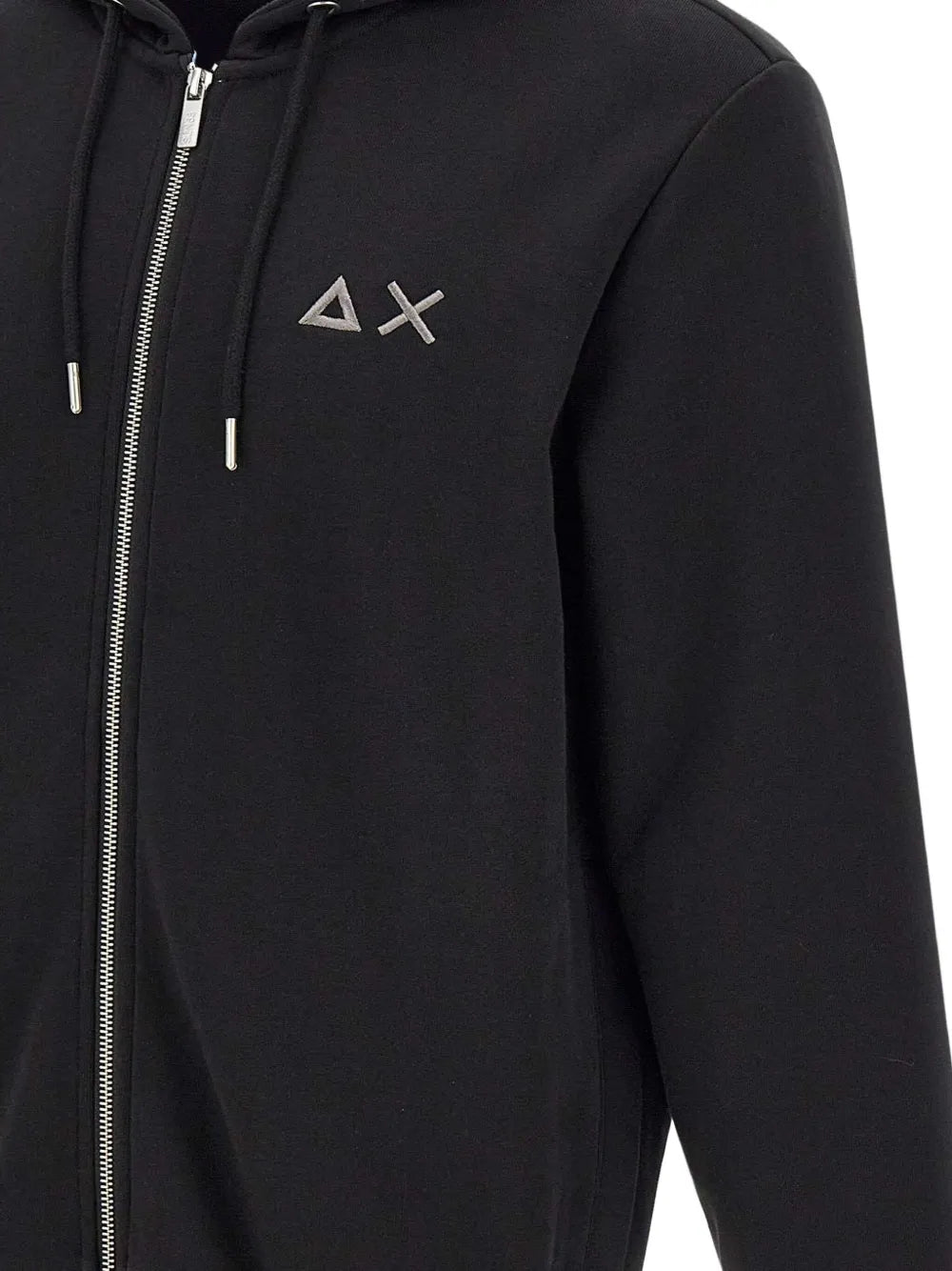 Sun68 logo刺繡拉鍊連帽衫