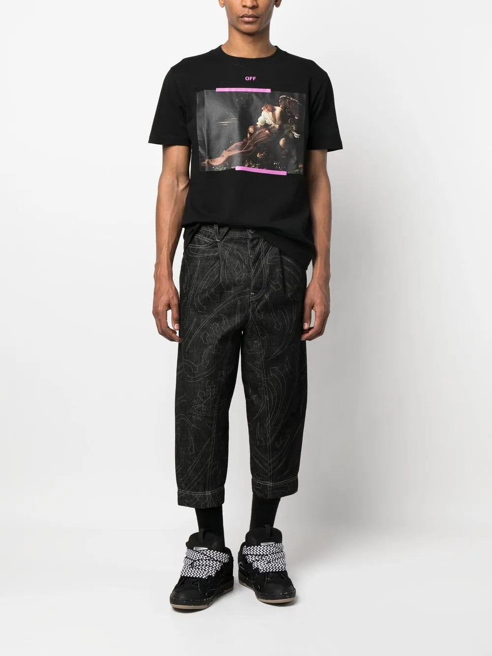 Off-White 箭頭圖案短袖T-shirt