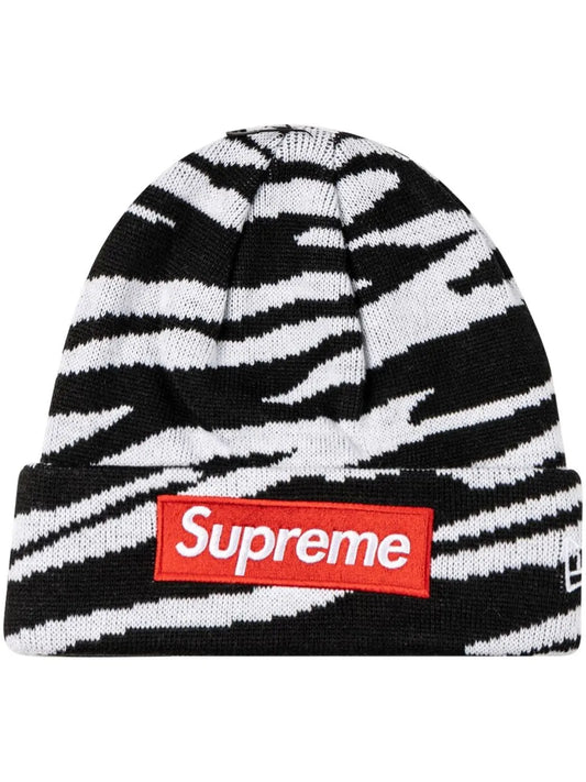 Supreme x New Era 盒形logo套頭帽