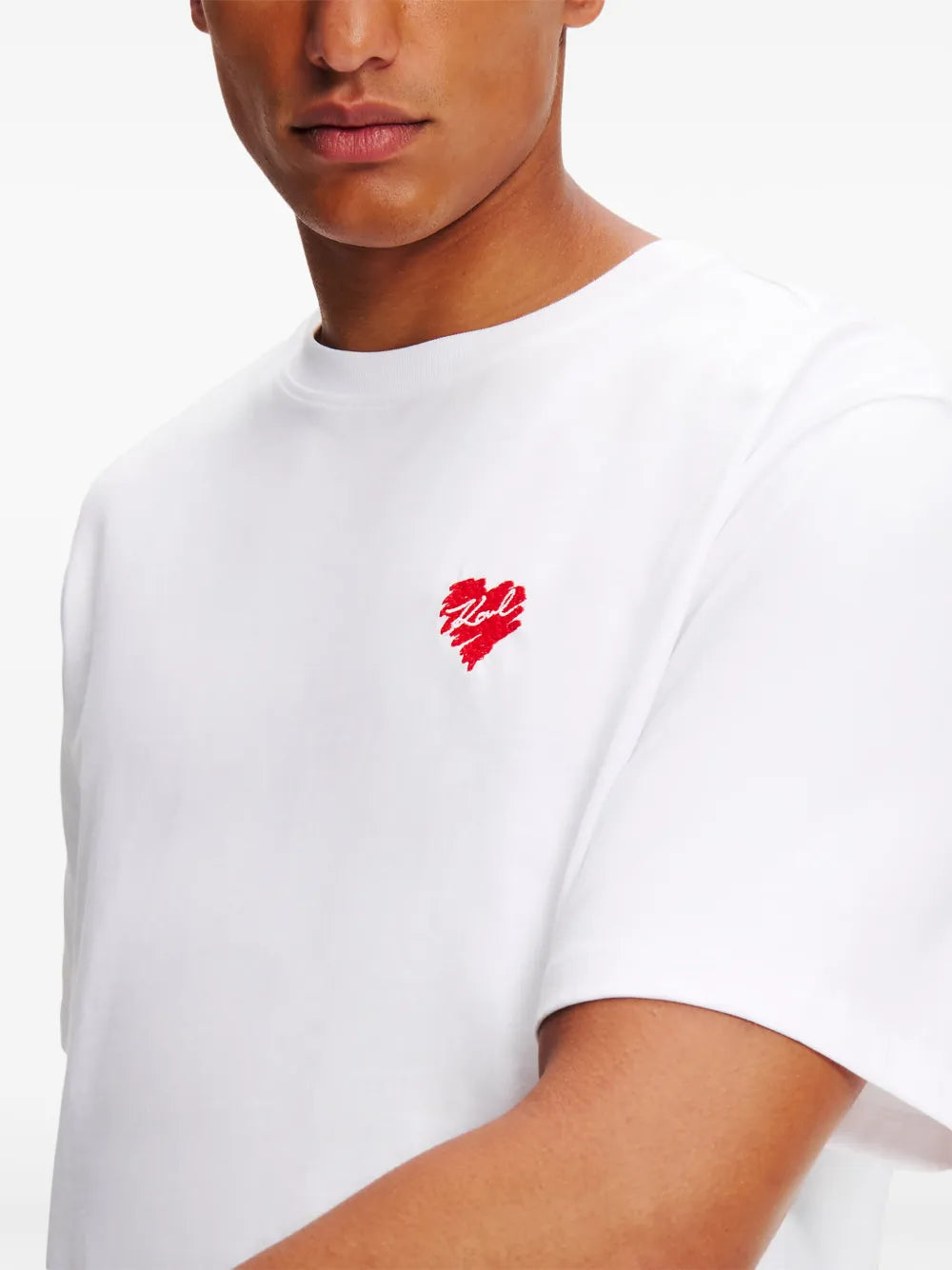 Karl Lagerfeld 心形圖案T-shirt