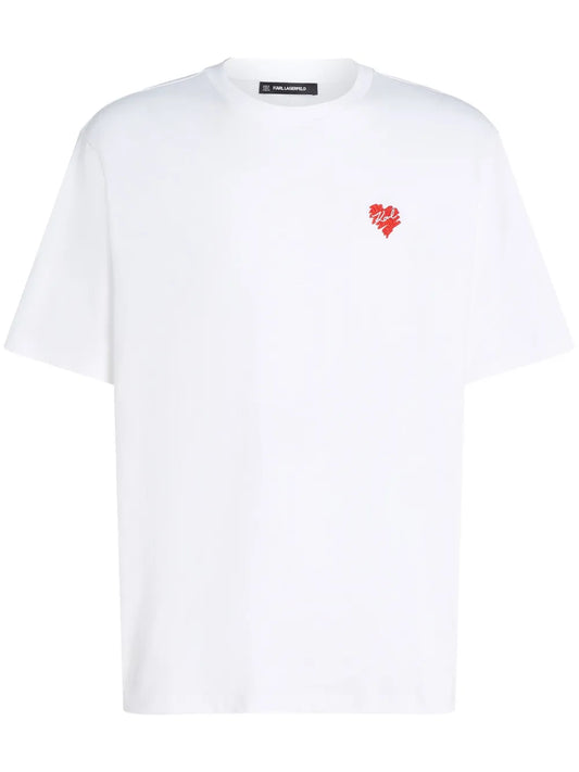 Karl Lagerfeld 心形圖案T-shirt