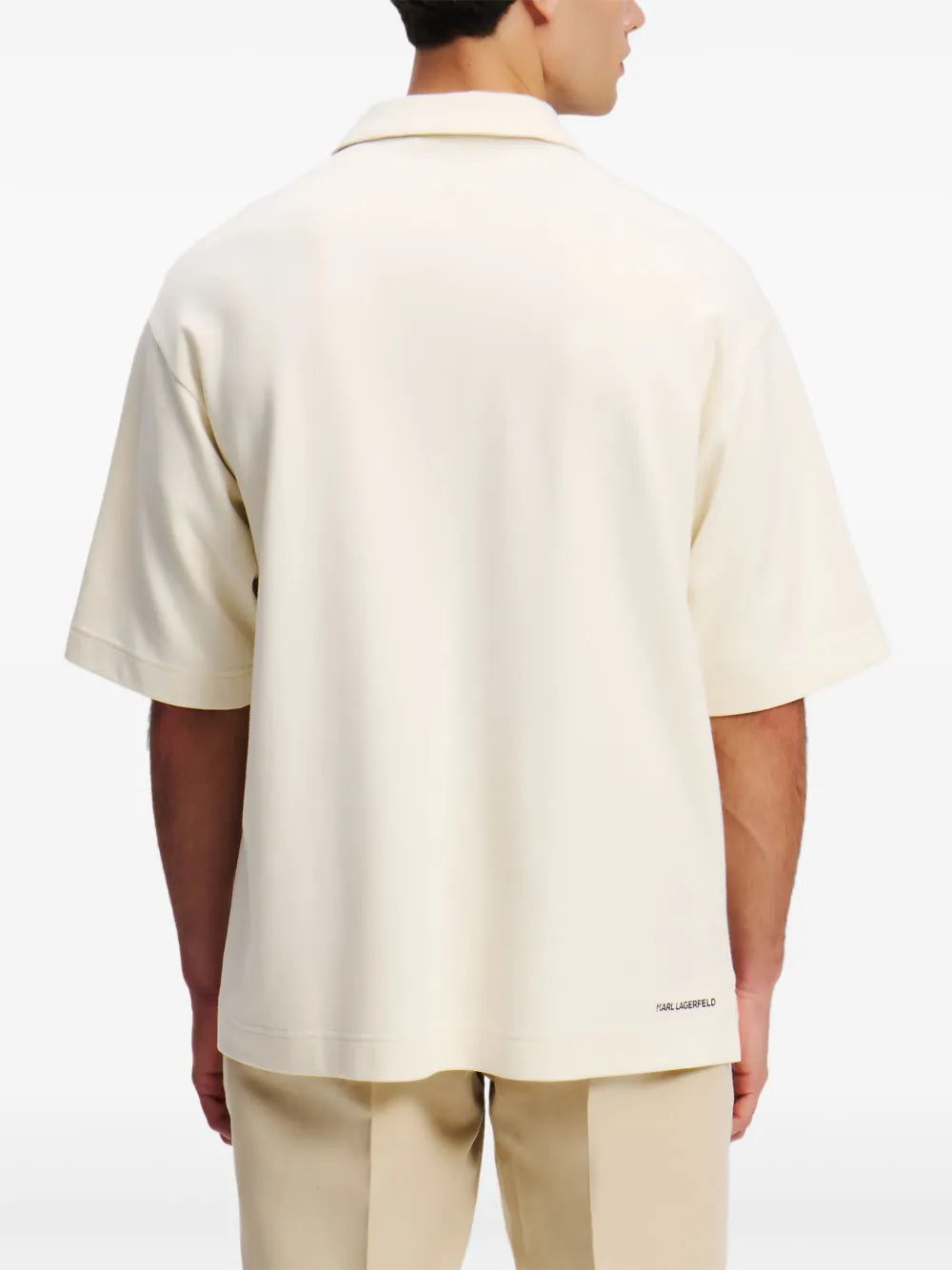 Karl Lagerfeld logo刺繡polo衫