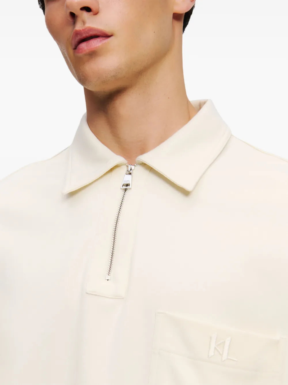 Karl Lagerfeld logo刺繡polo衫