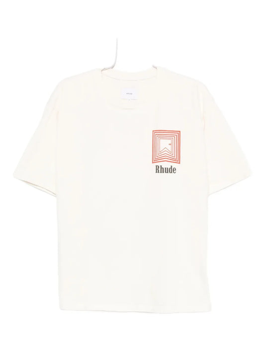 RHUDE logo印花T恤
