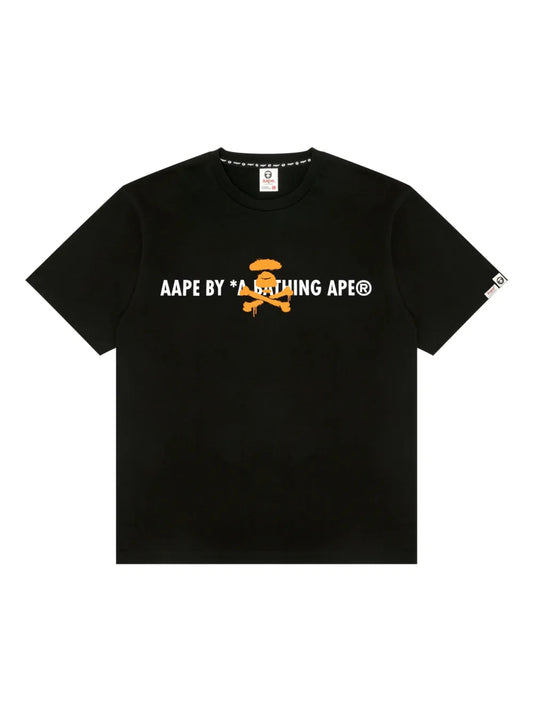 AAPE BY *A BATHING APE®logo印花T-shirt