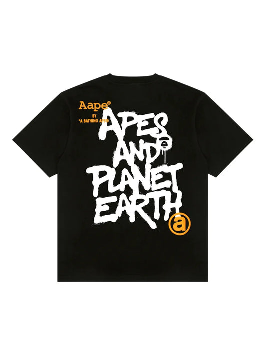 AAPE BY *A BATHING APE®logo印花T-shirt
