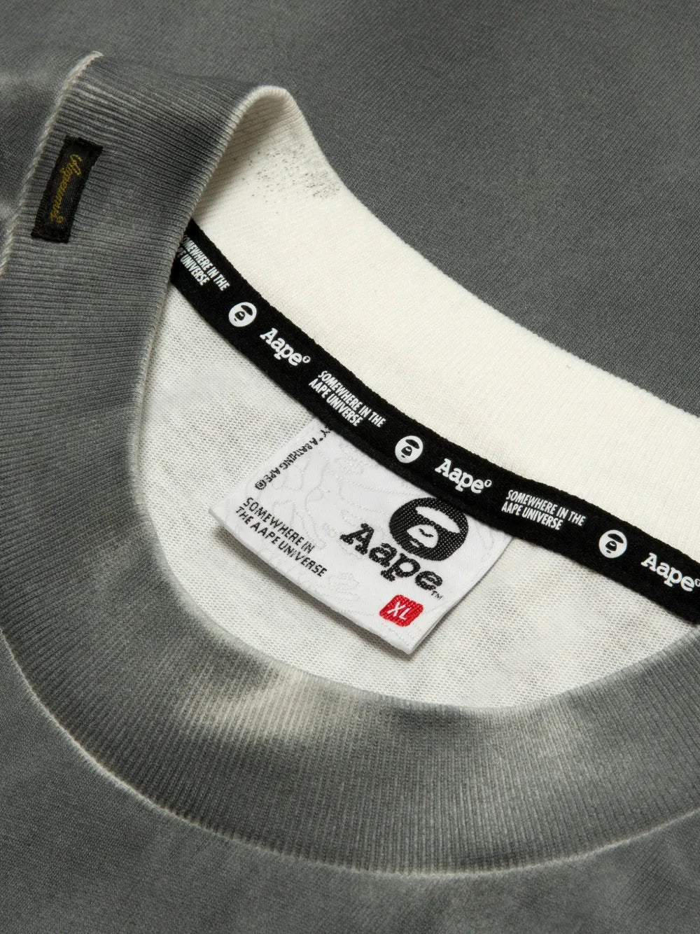 AAPE BY *A BATHING APE® 圖案印花T-shirt灰