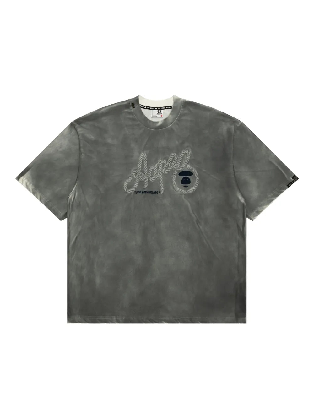 AAPE BY *A BATHING APE® 圖案印花T-shirt灰