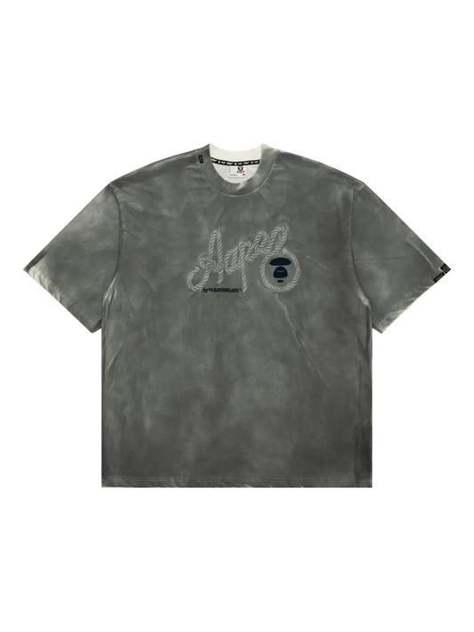 AAPE BY *A BATHING APE® 圖案印花T-shirt灰