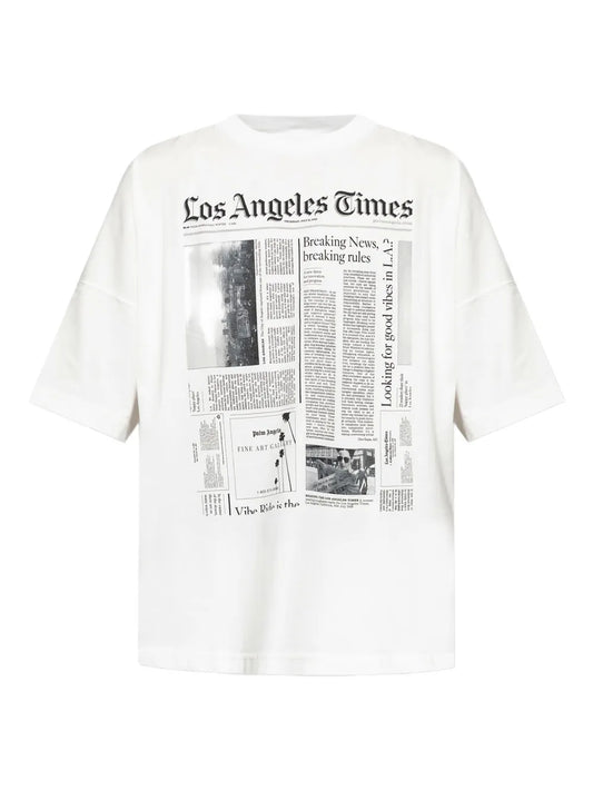 Palm Angels 報紙印花T-shirt